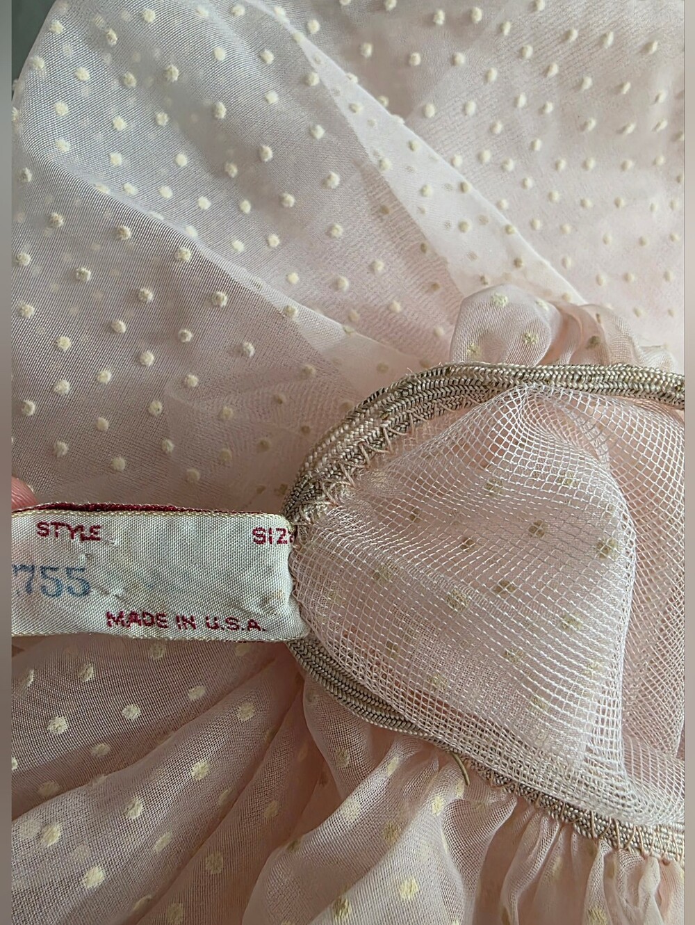 Colonial Lady by California Vintage 50's Women's Light Pink Lace Crinolin Skirt - Picture 7 of 7